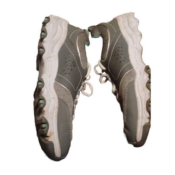 Size 11W - Champion Margaret Runner Sneakers Gray Teal Tennis Shoes - Picture 5 of 5